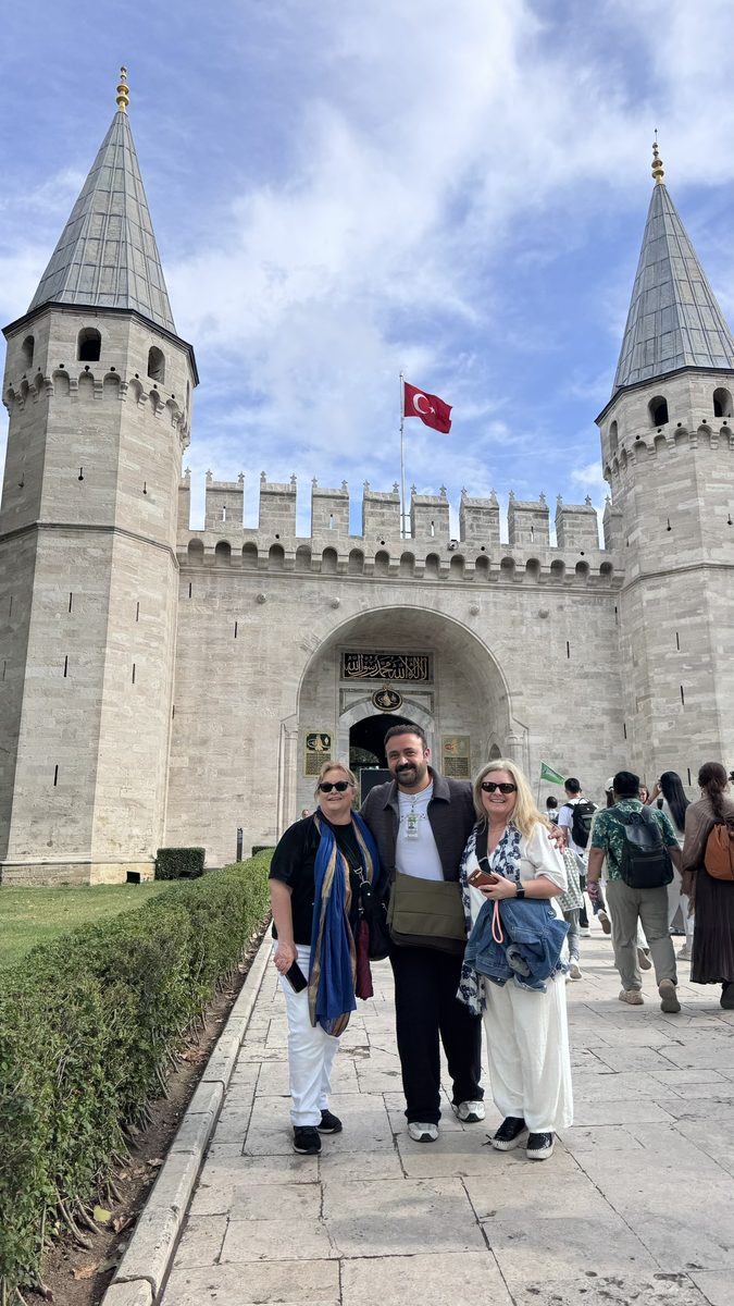 Guide Taha with guests at Topkapi Palace
